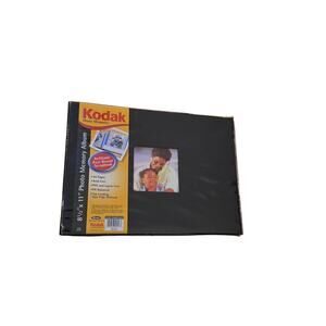 Kodak Photo Memories 8.5x11 Post-Bound Scrapbook Album Black 30‎ Pages Acid-Free